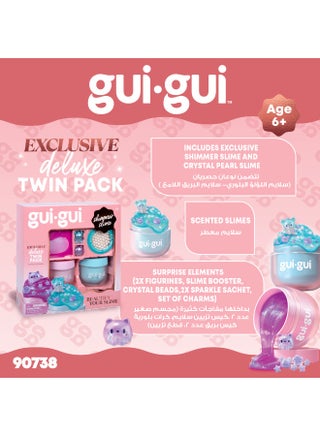 Gui-gui Shimmer Slime Deluxe Twin Pack, Assorted 1 Piece (Style & Color May Vary) | Collectible Slime | Creative Fun Ideas | Develops Sensory Skills | Entertaining Toy | Stress Relief Toys for Kids - view 5